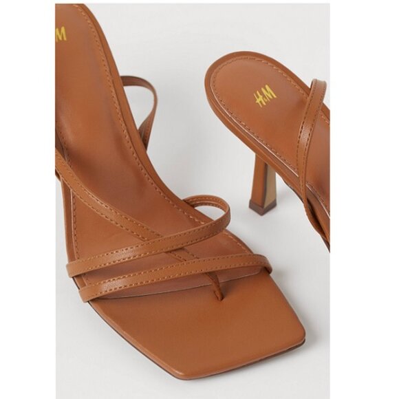 H&M Brown Strappy Heels - Picture 2 of 8